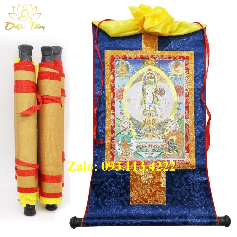 Tranh thangka Quan âm ngàn tay