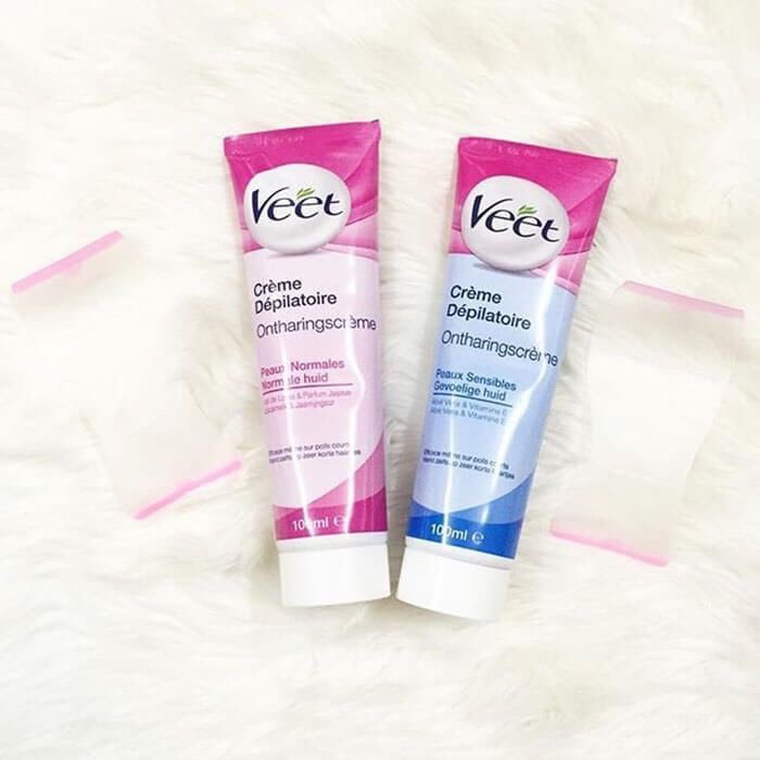 KEM TẨY LÔNG VEET PHÁP màu xanh dương cho da nhạy cảm