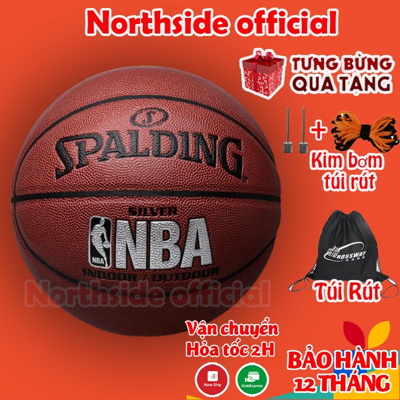 Quả Bóng Rổ Da Spalding – Size7 – Bản Kobe Bryant - Tặng Kim bơm + Túi lưới BẢO HÀNH DA 12 Tháng