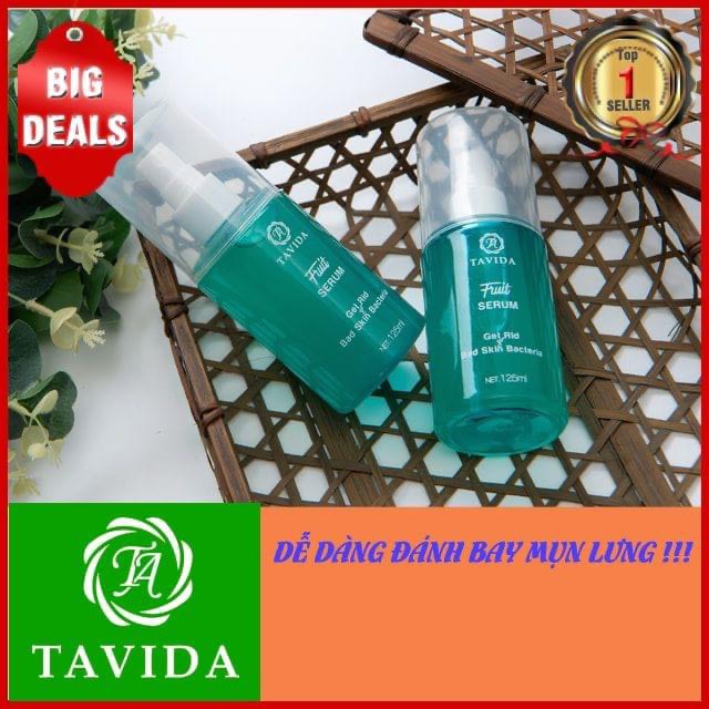 Combo 2 chai Serum trái cây TAVIDA dứt điểm viêm nang lông mụn lưng mụn ngực mụn mãn tính viêm da ngay tại nhà