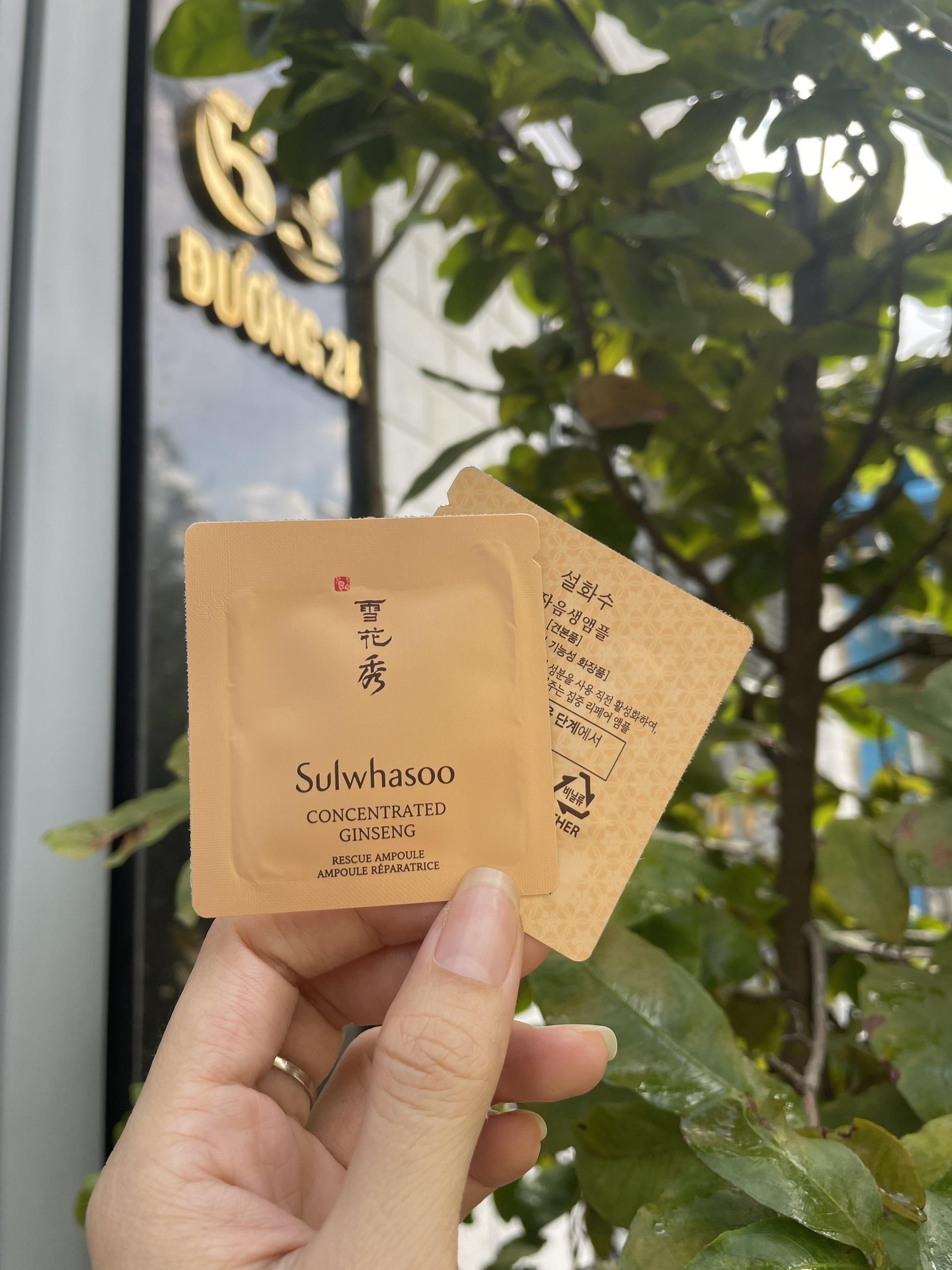 Gói Tinh chất nhân sâm cô đặc Sulwhasoo Concentrated Ginseng Rescue Ampoule 1 ml
