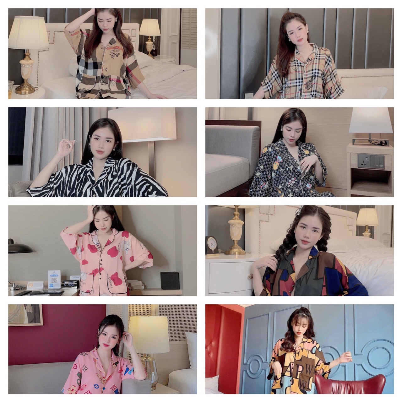 Bộ lụa tay dài cao cấp☘️đồ bộ pijama