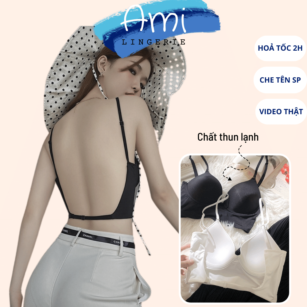 Áo bra U hở lưng phù hợp áo váy xẻ lưng sâu , áo lót hở lưng mút mỏng