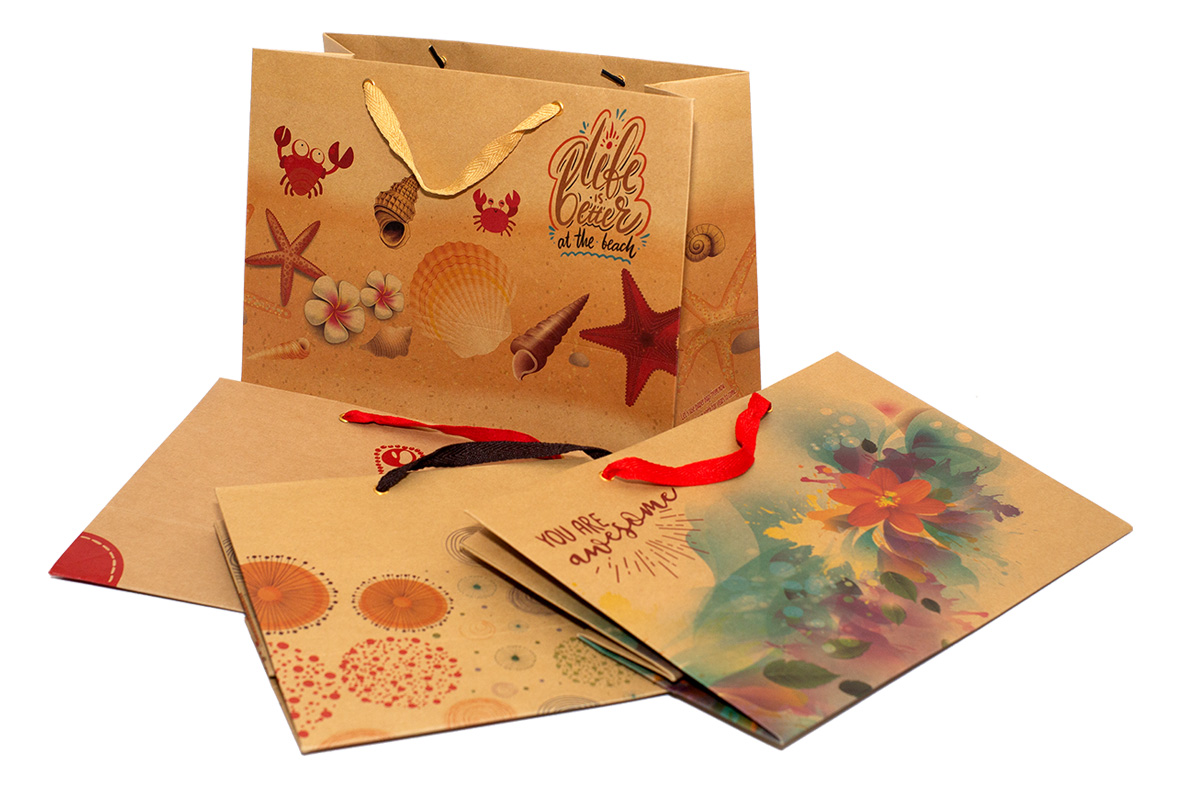 Túi kraft ngang đại phượng hoàng kn015 - 36 x 25 x 15 cm