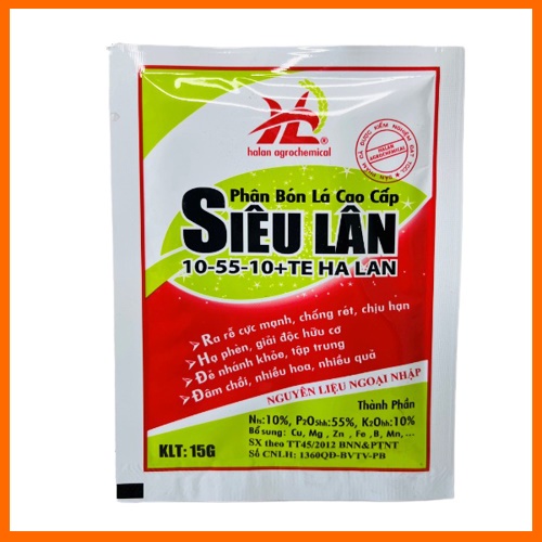 Phân bón siêu lân đỏ hà lan ,10-55-10+te - mai huy