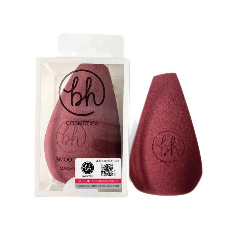 Mút Trang Điểm Màu Đỏ Đô BH Cosmetics Foundation Blending Beauty Sponge