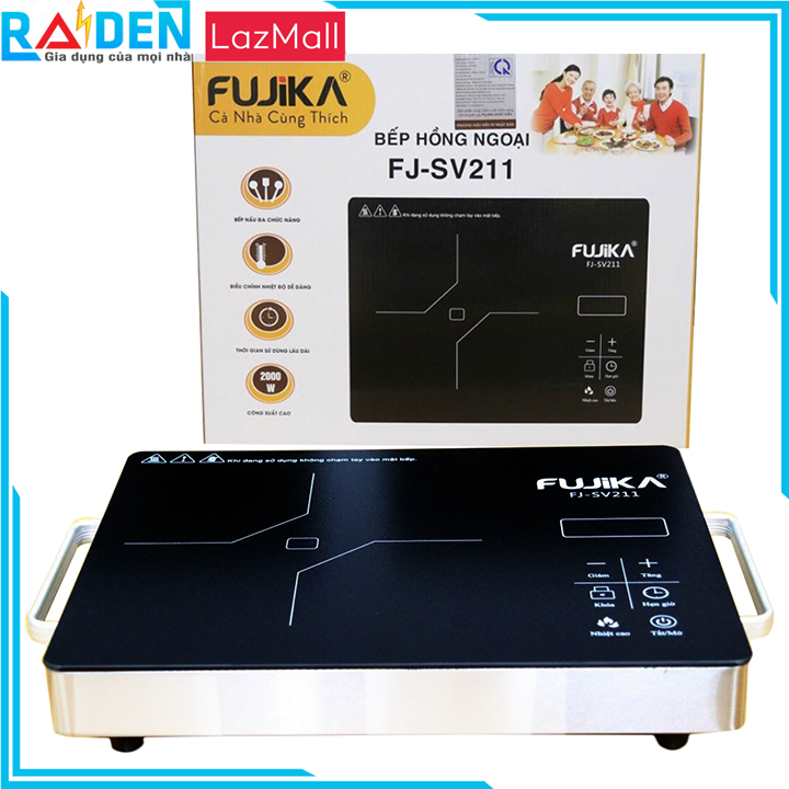 [GIẢM 10% TỐI ĐA 200K] Bếp Hồng Ngoại 2000W Fujika FJ-SV211/NK-Media-SV222 /Ladomax HA-666 Mặt Kính Ceramic Nấu Mọi Loại Nồi Dùng Nấu Lẩu Nấu Mì Chiên Kho Xào Nấu Hầm Thức Ăn-Hàng Chính Hãng