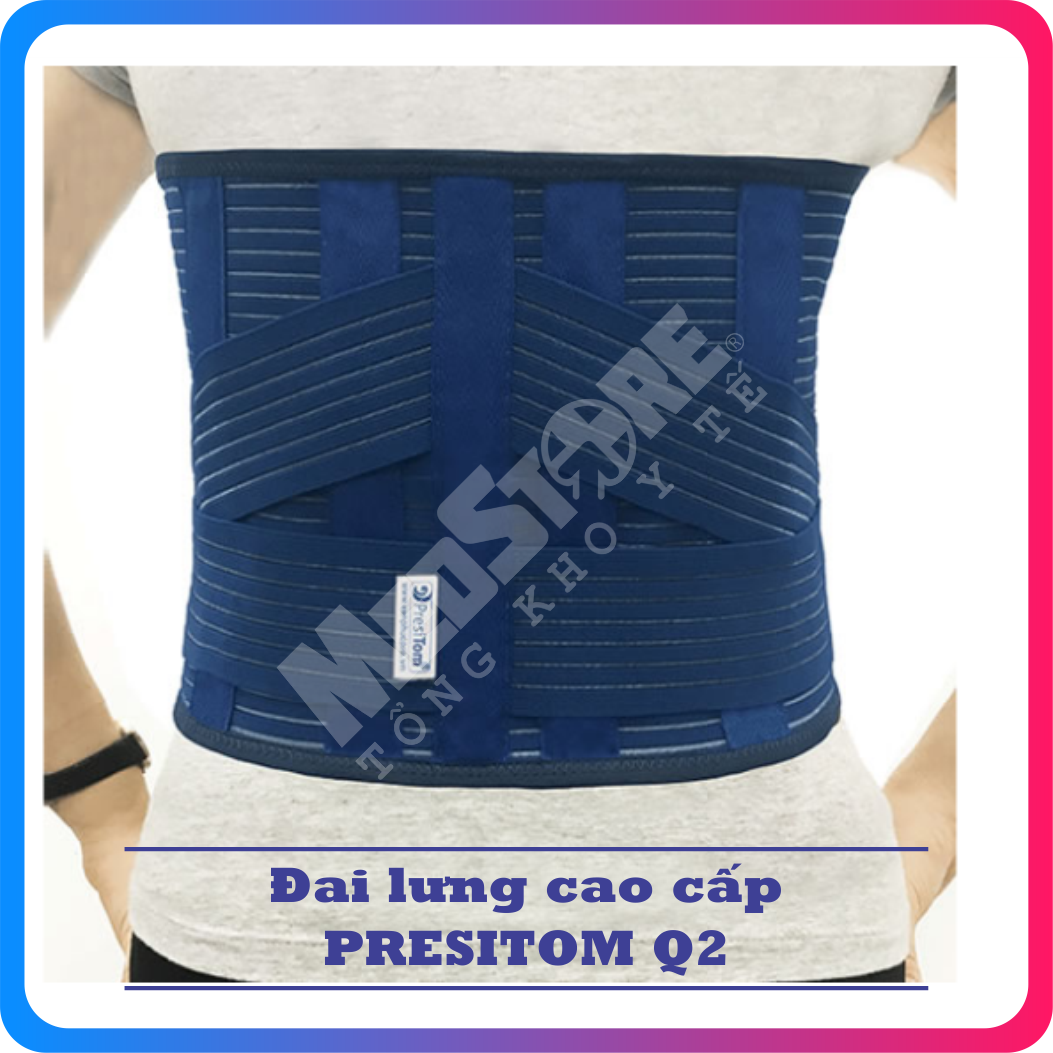 Đai Thắt Lưng Cao Cấp Presitom VP-ĐTL-Q2 cho người đau lưng - TBYT Medstore