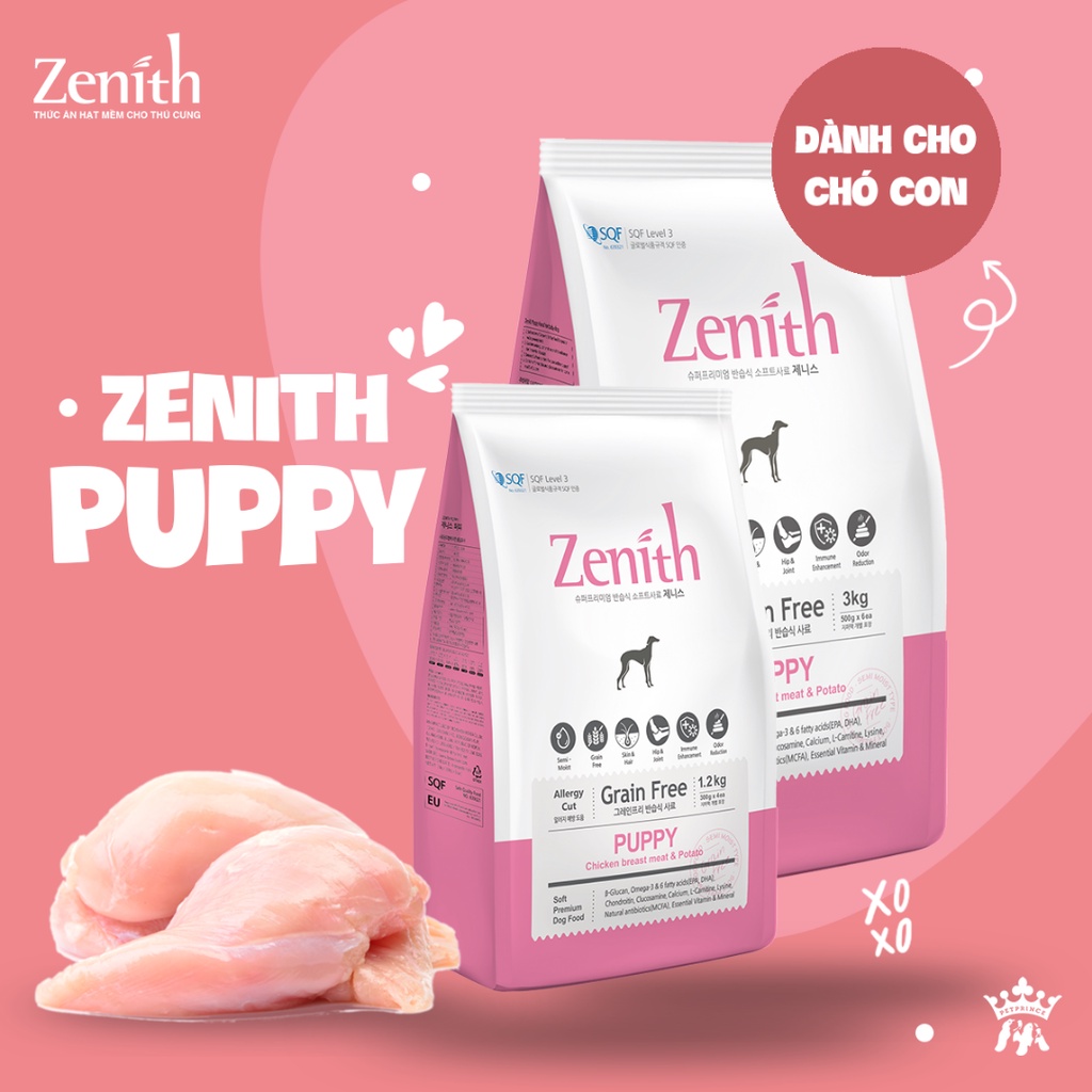 Hạt mềm zenith puppy cho chó con túi 1,2kg