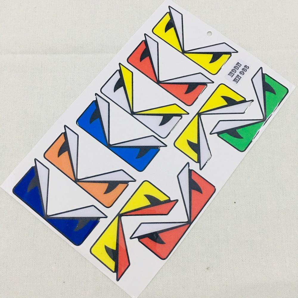 [BAO ĐỔI TRẢ] BỘ TEM DẬP NỔI TRANG TRÍ XE MẮT CÚ FENDI NHIỀU MÀU SIÊU CHẤT