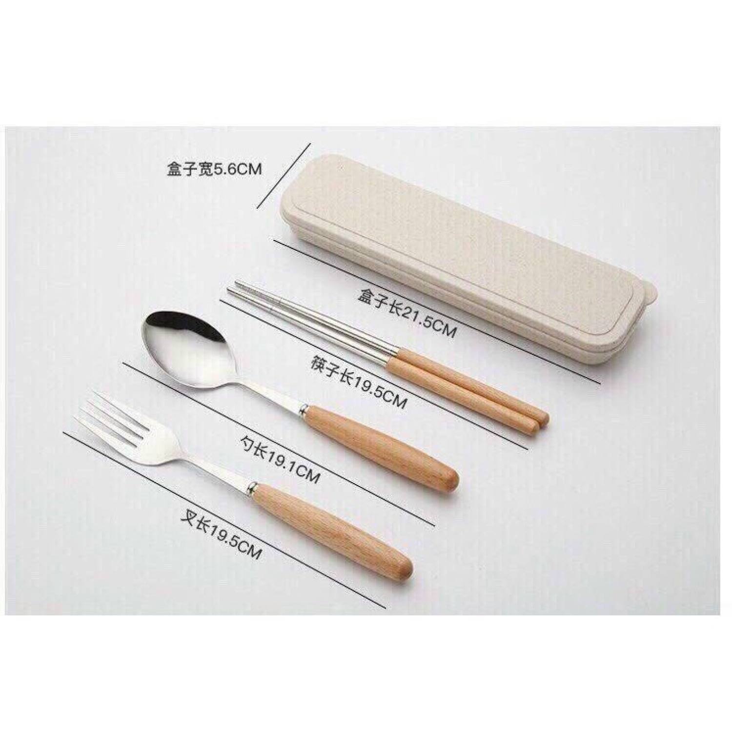 Bộ Muỗng Đũa Cá Nhân Cao Cấp Cho Dân Văn Phòng – Bộ Thìa Dĩa Đũa Inox