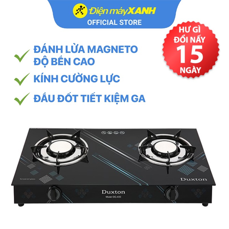 Bếp gas duxton dg-430 tiết kiệm gas +tặng dây gas bảo hành 12 tháng