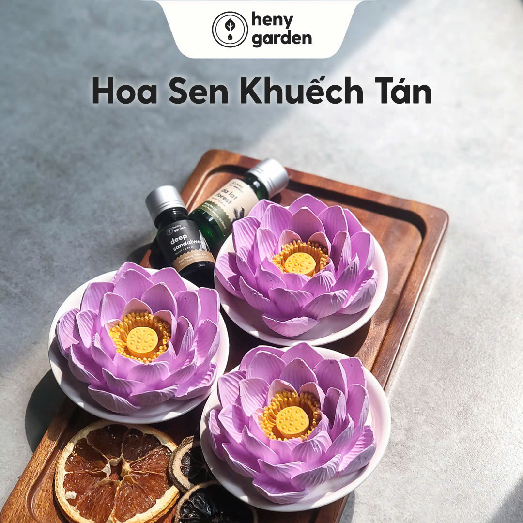 Đá Khuếch Tán Tinh Dầu Thơm Phòng Hoa Sen Thanh Lịch HENY GARDEN