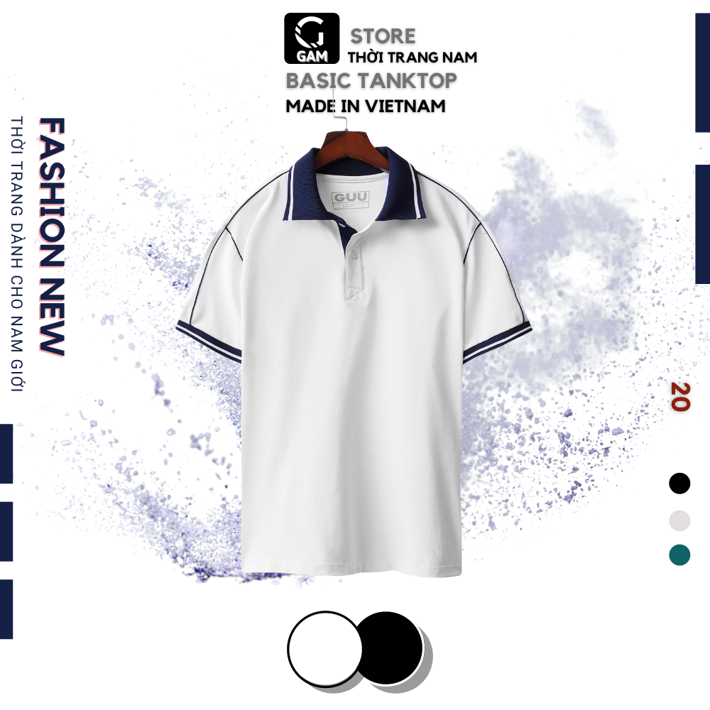 [HCM]Áo thun nam POLO cổ trụ phối thun Cá Sấu cao cấp from chuẩn VNXKphong cách sang trọng