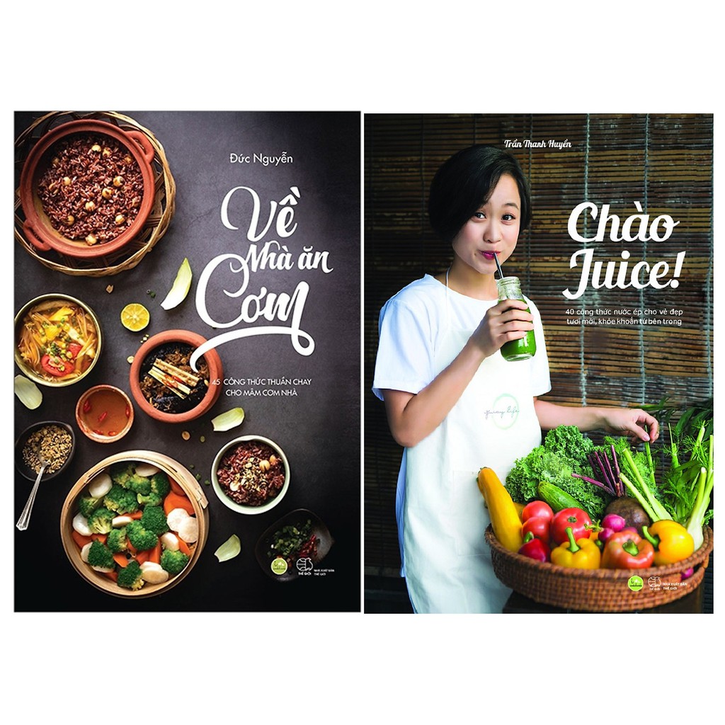 nguyetlinhbook Sách - Combo 2 Cuốn: Chào Juice + Về Nhà Ăn Cơm - Tác Giả Trần Thanh Huyền, Đức Nguyễn.
