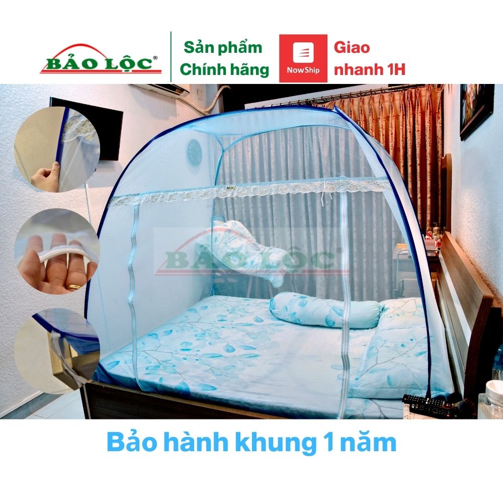 Mùng chụp tự bung đỉnh rộng Bảo Lộc 1m6/ 1m8