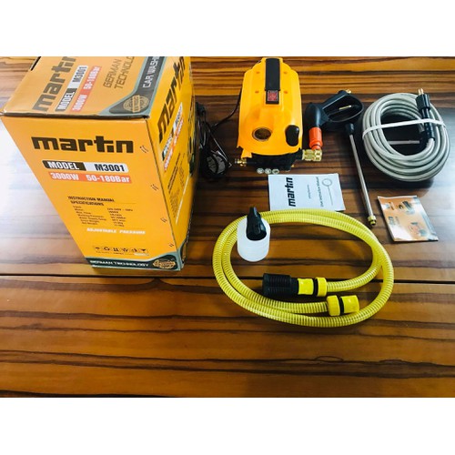 MÁY RỬA XE ÁP LỰC CAO MARTIN 3000W. THẾ HỆ MỚI 2020 CÓ CHỈNH ÁP SIÊU MẠNH CHÍNH HÃNG BH 12 THÁNG - M3001