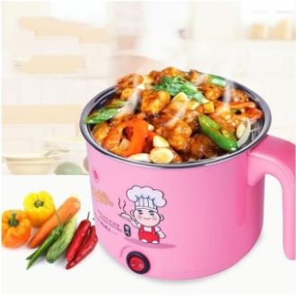 Ca nấu mì siêu tốc nồi nấu đa năng mini siêu tốc 18cm+Tặng kèm khay luộc trứng - Ca điện nấu mì kiêm nồi lẩu mini kiêm nồi nẩu kèm đa năng siêu tiện lợi 1.8L Kèm vỉ hấp trứng nồi lẩu điện mini ca mì siêu tốc.