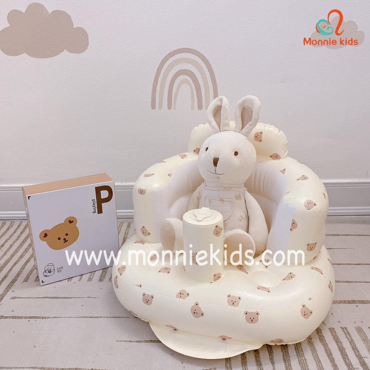 Ghế hơi tập ngồi oliu/tulip/gấu playing siuu xinh