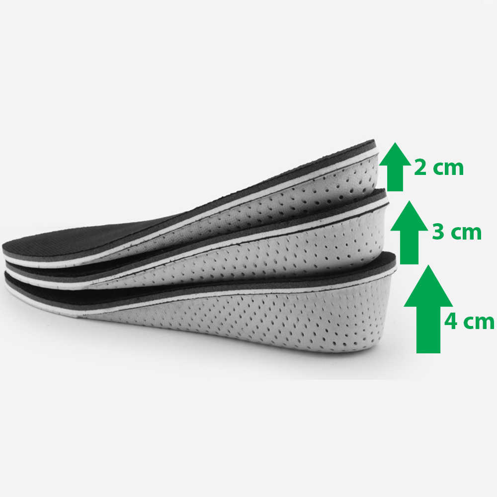 Lót giày tăng chiều cao mặt vải lưới mesh đế tổ ong thoáng khí cao cấp tăng từ 2cm tới 4cm_PK57