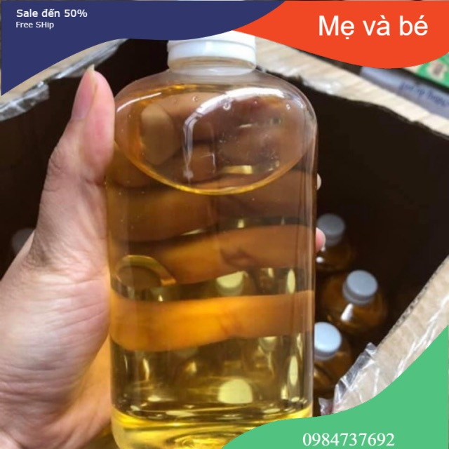 Dầu dừa bến tre nguyên chất vàng óng 0,5 lít nguyên chất