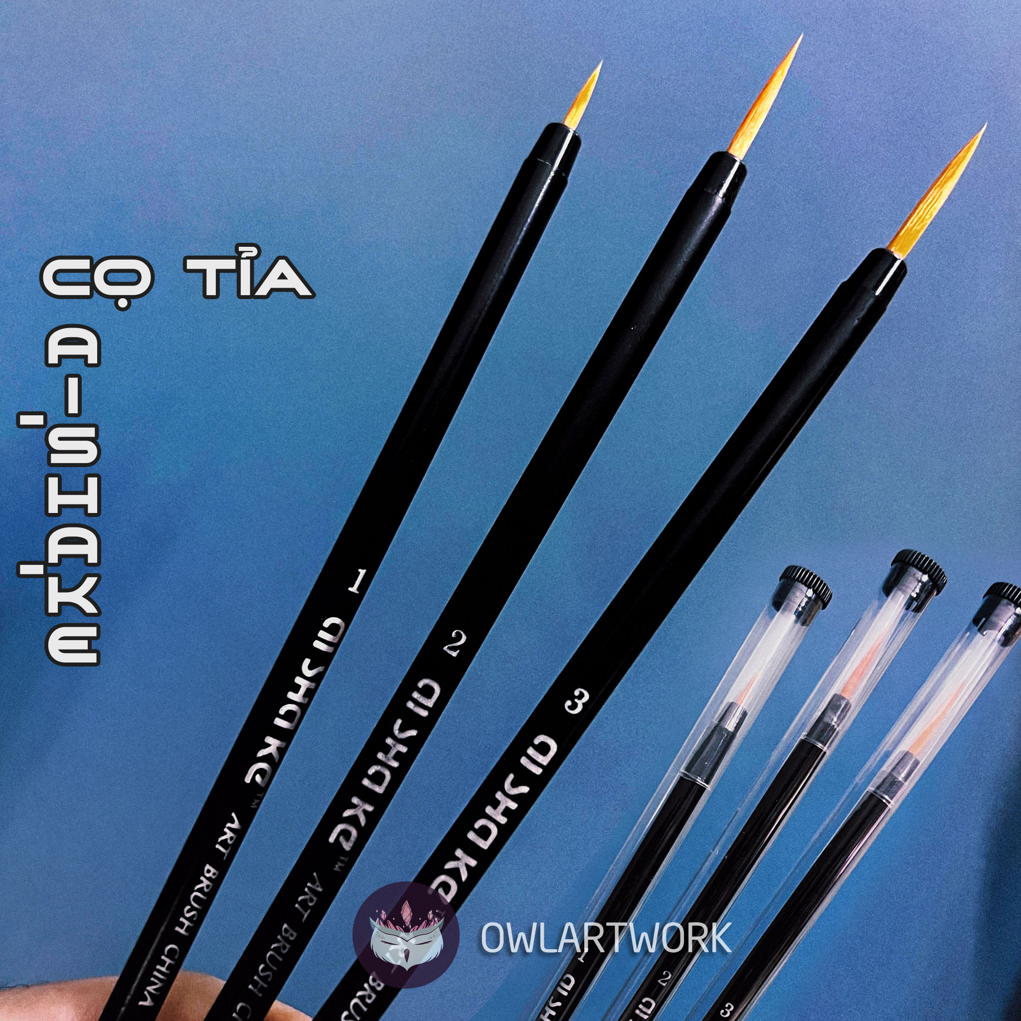 Cọ tỉa, cọ vẽ lông thú Aishake