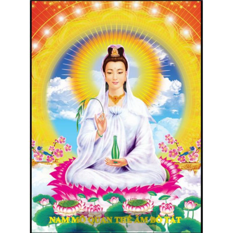 Tranh đính đá phật quan âm 77571