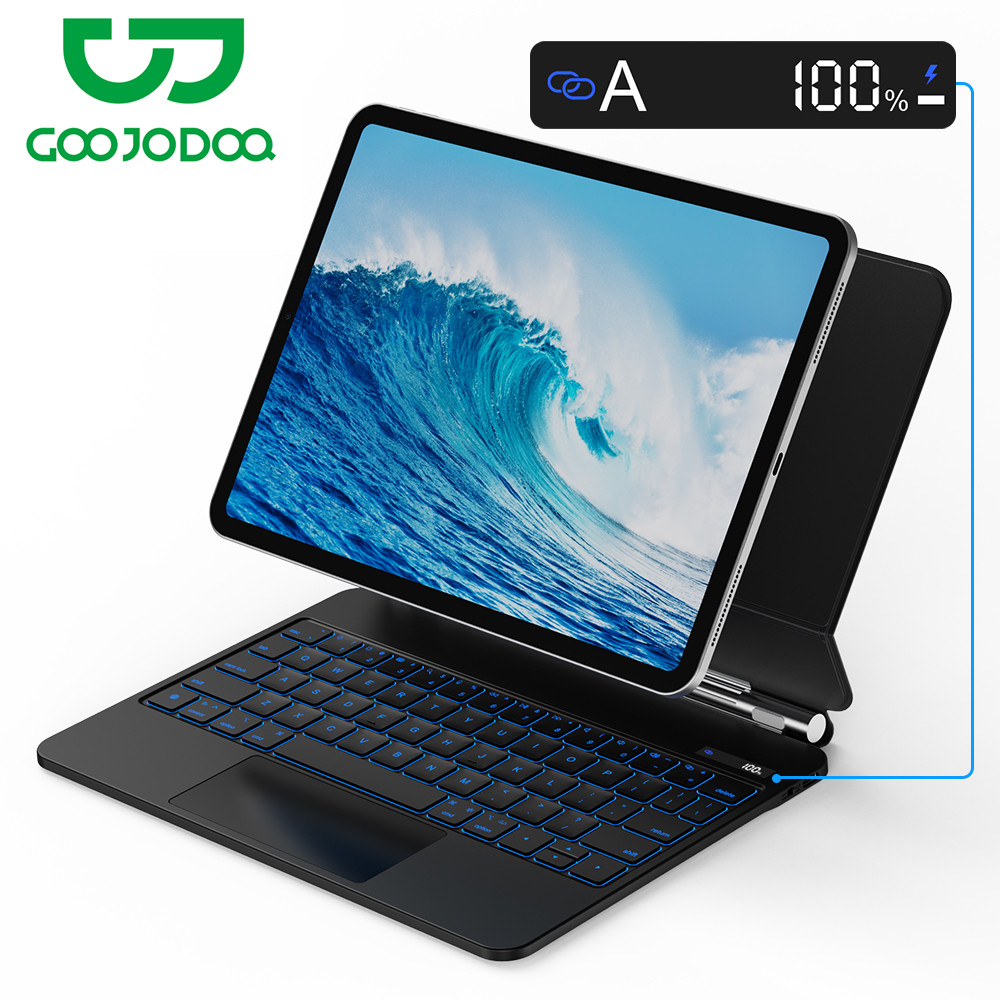 Bao da máy tính bảng bàn phím Bluetooth GOOJODOQ 2024 NEW cho Ipad Air 6 Pro 11 Pro 13 bảo hành một năm
