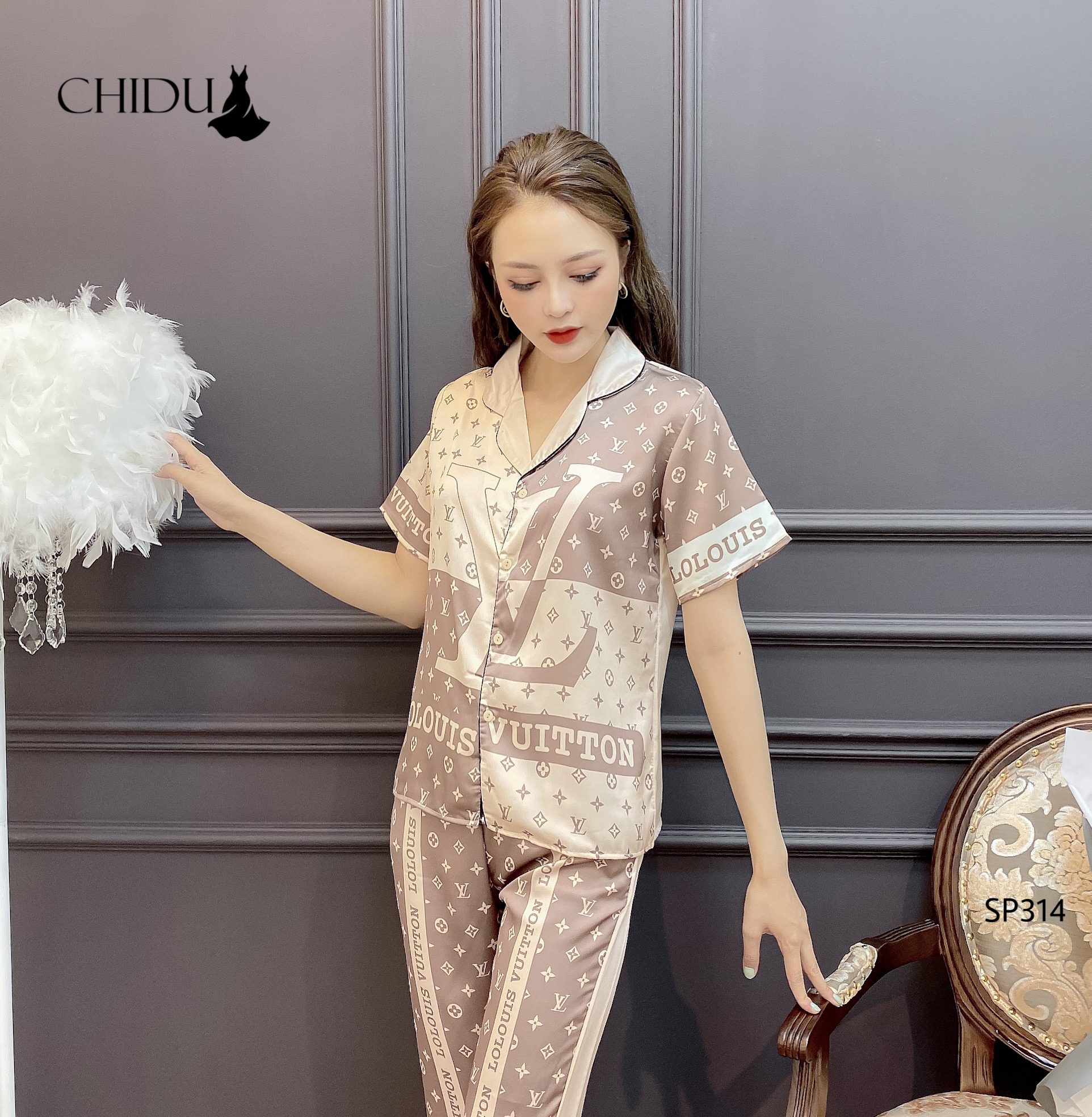 Set bộ pijama hoạ tiết dễ thương, set đồ ngủ hoạ tiết nhiều màu SP314