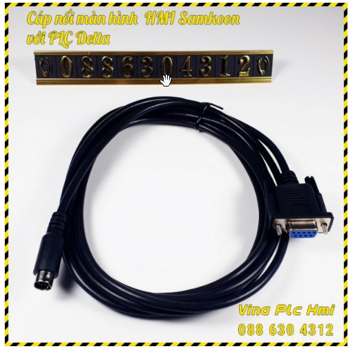 Cáp nối màn hình HMI Samkoon với PLC Delta DVP