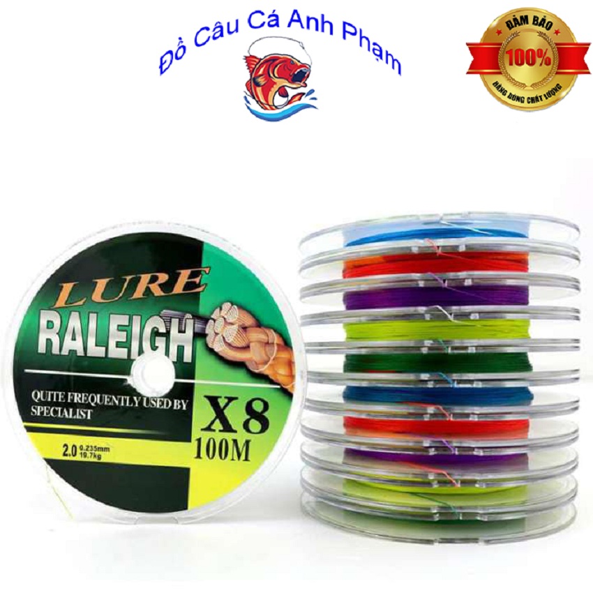 Dù câu cá pe nhợ siêu bền dù câu lure x8 7 màu dù siêu bền dây siêu bền