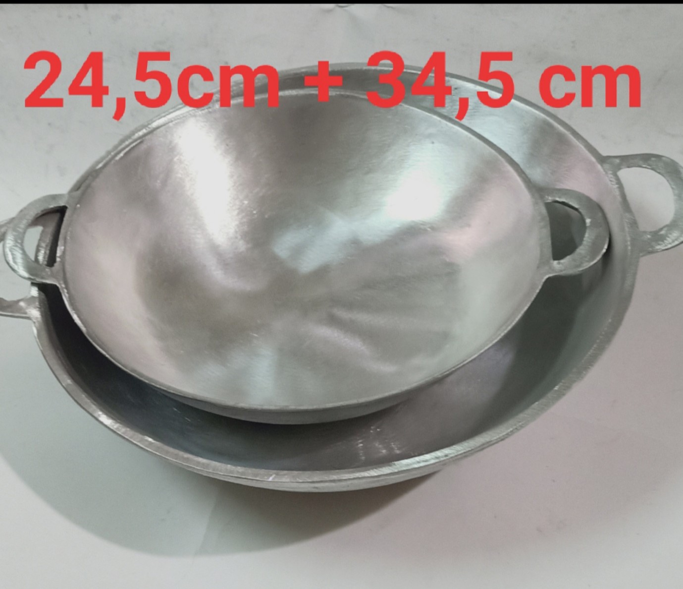COMBO 2 CHẢO GANG 25 CM VÀ 33 CM ĐÃ ĐƯỢC MÀI TRÀ