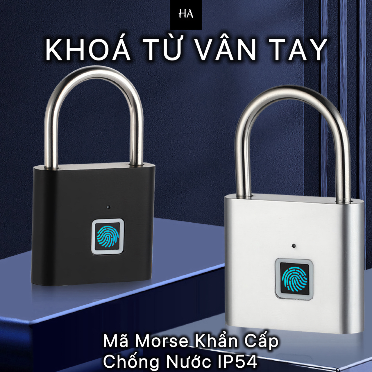  Ổ Khoá Vân Tay Thông Minh Chống Nước - Mã Morse Khẩn Cấp 
