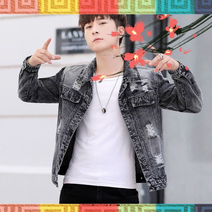 [HCM]ÁO KHOÁC JEAN NAM CHẤT BÒ HÀN QUỐC THỜI TRANG CAO CẤP MẪU MỚI HOT 2020 NGÂN SHOP MS2234