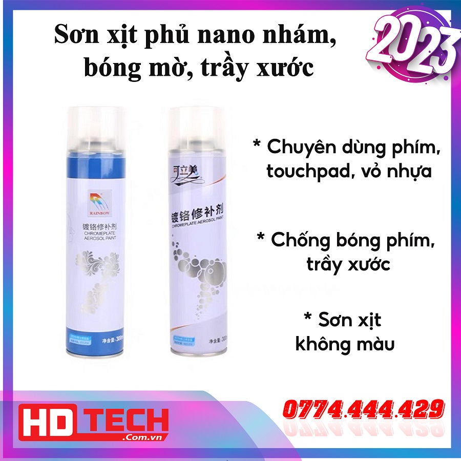 Sơn xịt phủ nano nhám, bóng mờ, trầy xước, xịt phủ vào như mới phím, touchpad, vỏ nhựa CÓ GIÁ SỈ CỰC TỐT