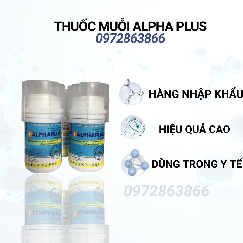 Thuốc diệt muỗi không mùi alphaplus supase