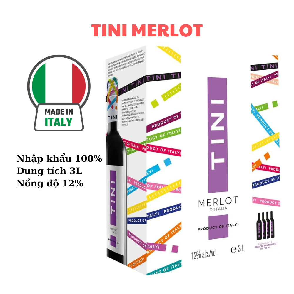 Vang bịch Tini Đỏ 3L