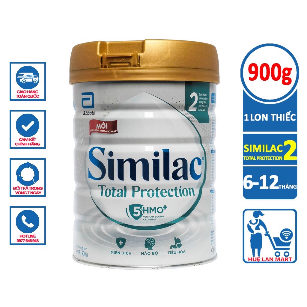 TẶNG QUÀ NGÂU NHIÊN - Sữa Similac Total Protection số 2 900g