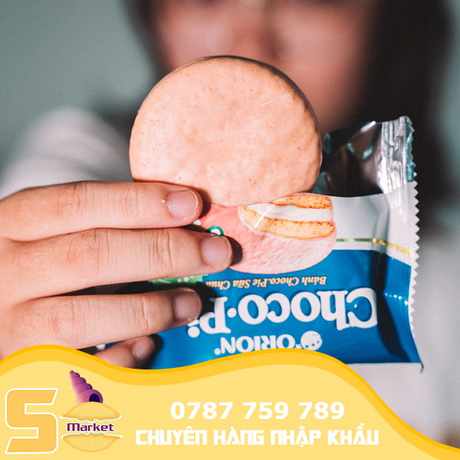 [1 bịch nhỏ]Bánh xốp chocopie vị sữa chua yogurt Orion 30g, bánh chocopie tuổi thơ, bánh xốp sữa chua【Sò Market】