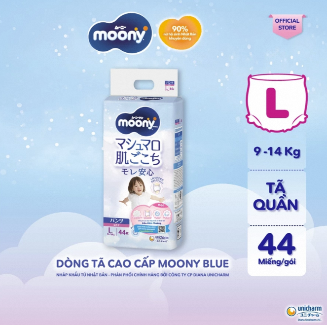 Tã quần Moony L44(Girl)