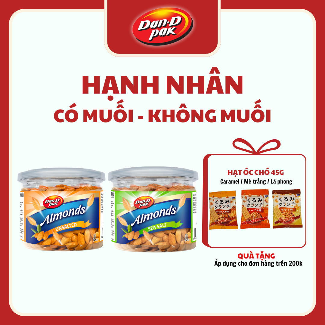 Hạnh nhân có muối 170g dan d pak
