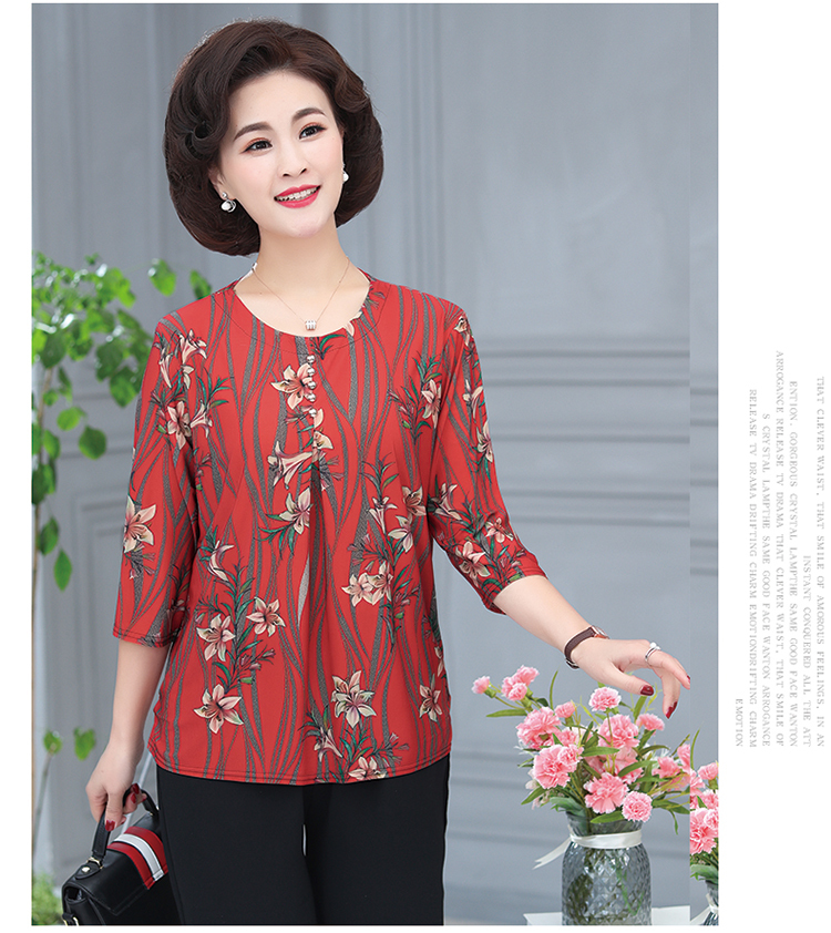 Áo sơ mi nữ trung niên