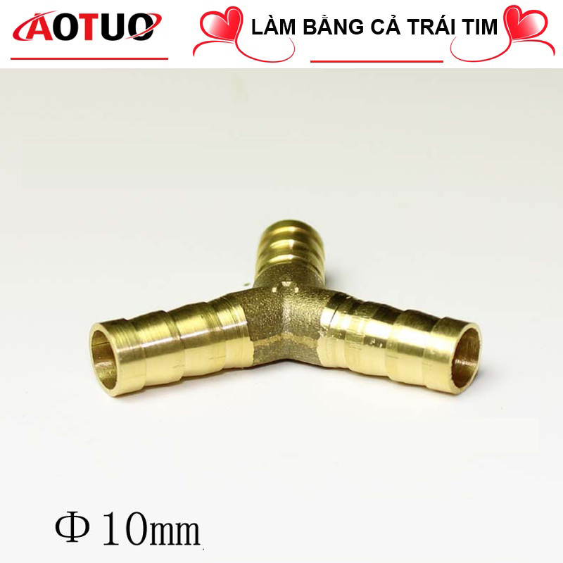 Cút chia 3 đường nước, cút chữ Y đường nước (chất liệu đồng)