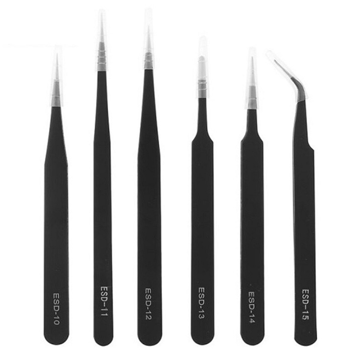 Combo 6 nhíp làm mi móng đa năng