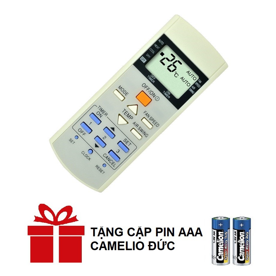 Remote máy lạnh panasonic không inverter - điều khiển điều hòa panasonic không inverter