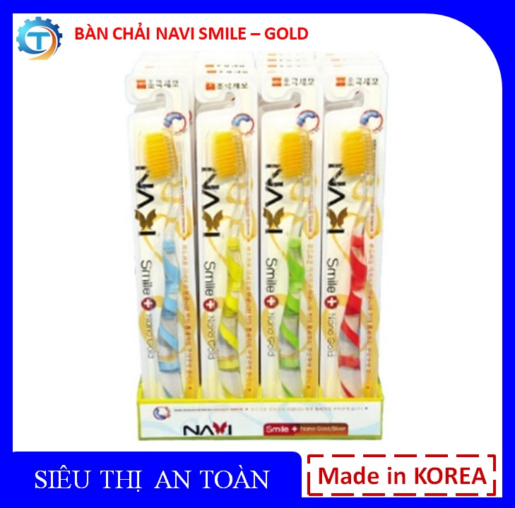Bàn chải đánh răng navi smile – gold hàn quốc