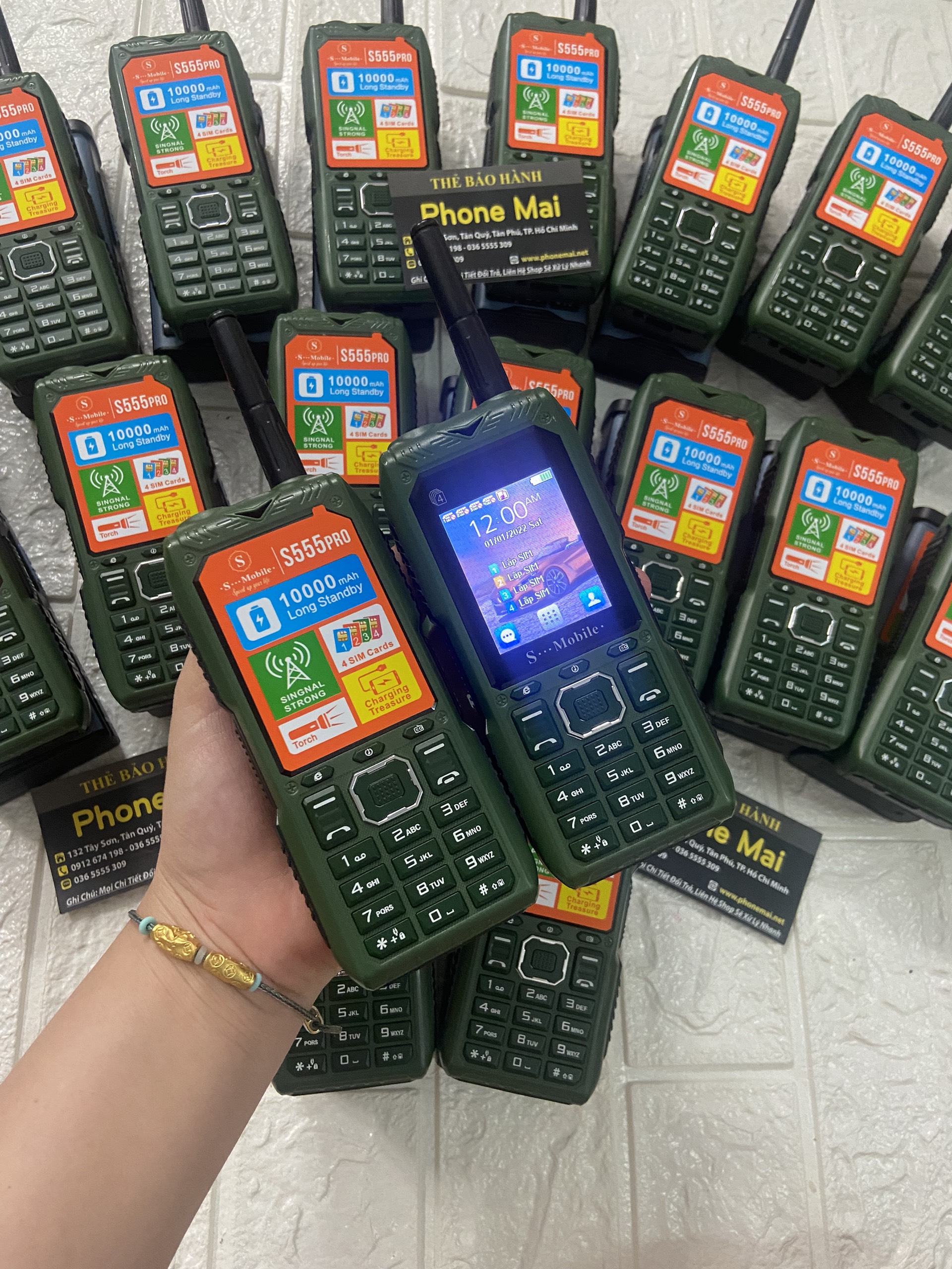 Điện thoại pin khủng s– mobile s555 loa lo hỗ trợ 4 sim 4 sóng