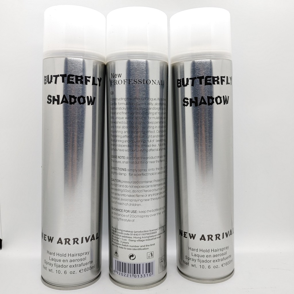 Gôm Bạc Buterfly Shadow tạo kiểu tóc 600ml