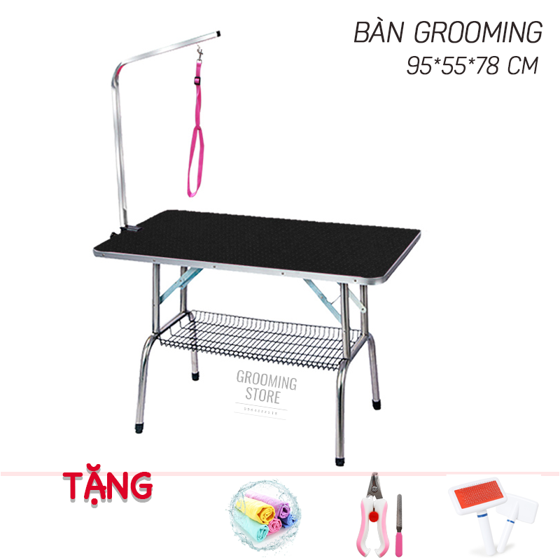 Bàn spa cắt tỉa thú cưng - Bàn grooming (96*55*80cm)