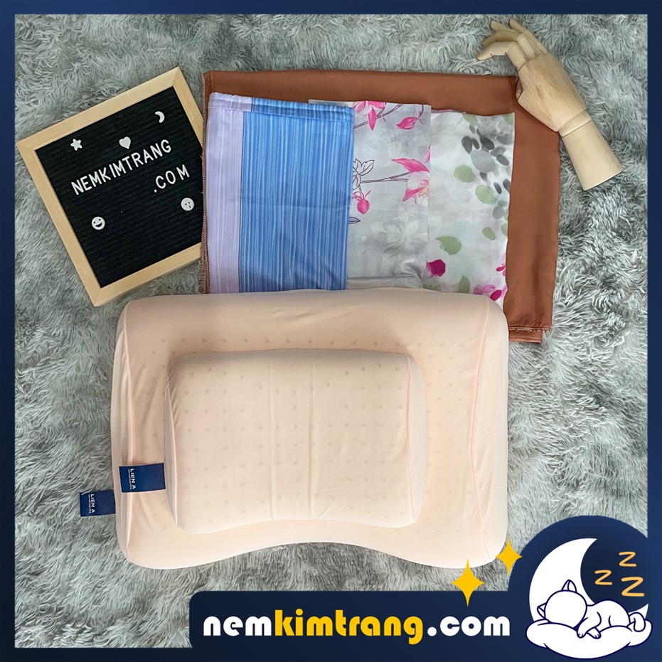 Gối cao su liên á peanut - chính hãng, êm ái